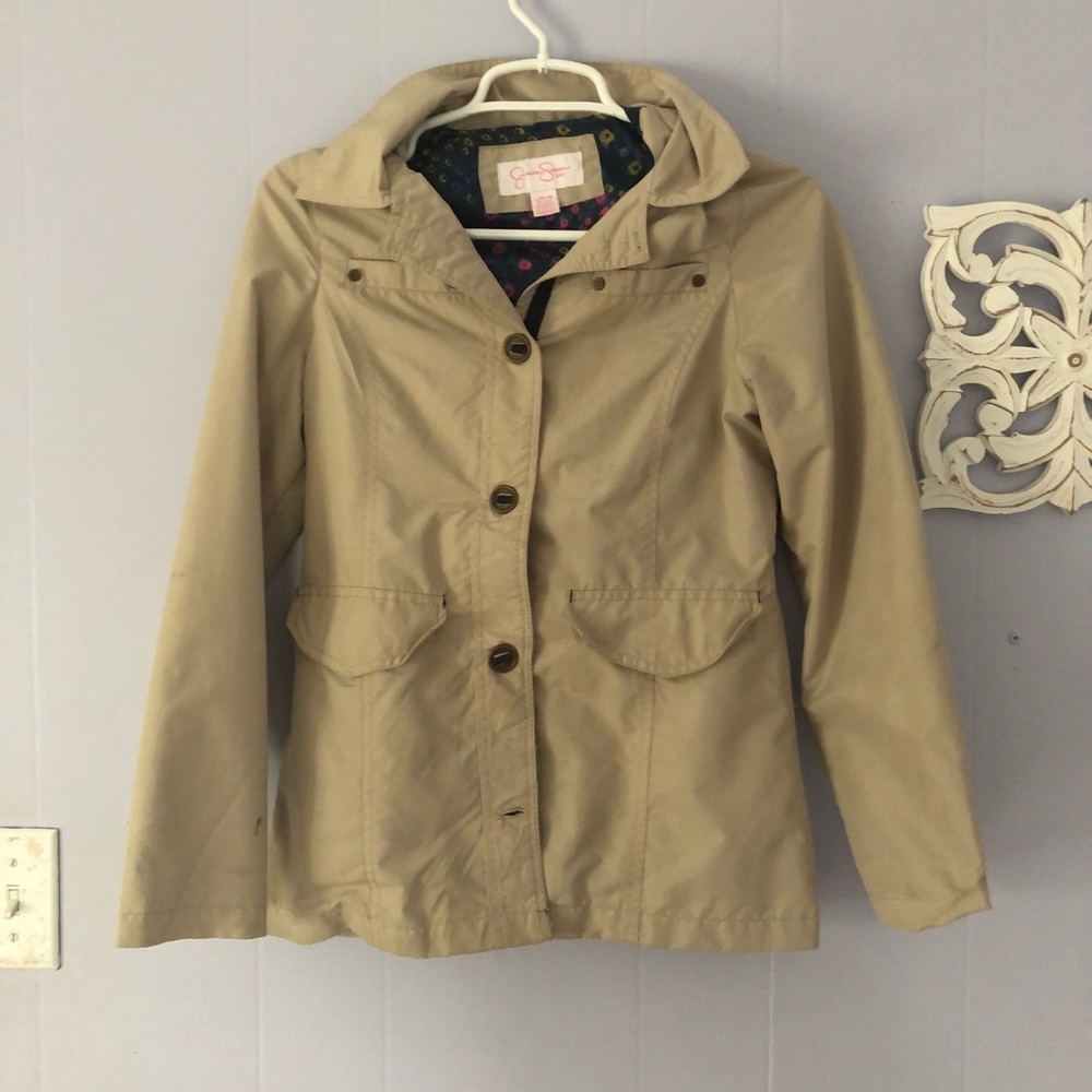 Jessica Simpson girls raincoat / trench jacket